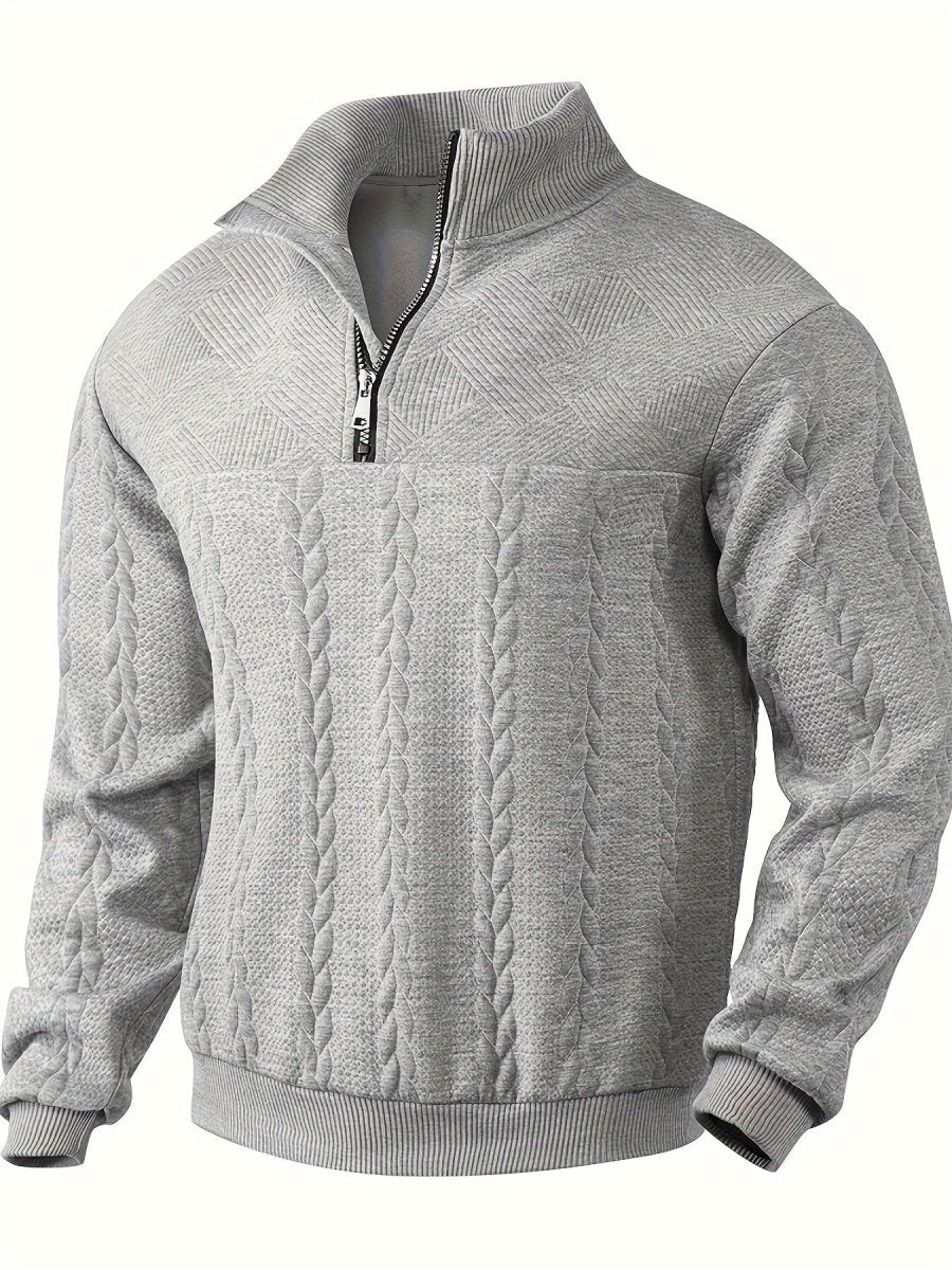 Laurent™ | Heritage-Inspired Knit Zip Sweater