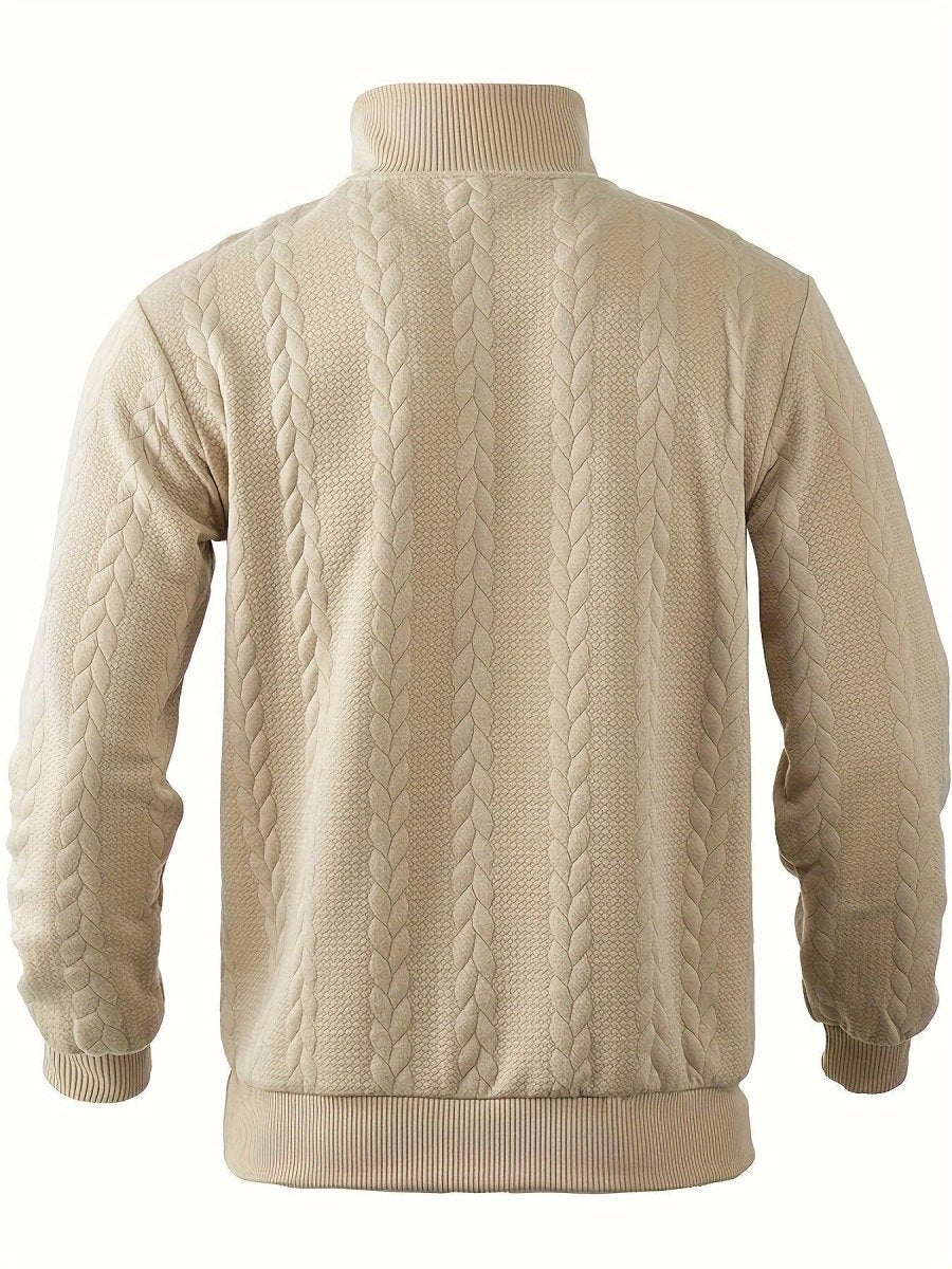 Laurent™ | Heritage-Inspired Knit Zip Sweater