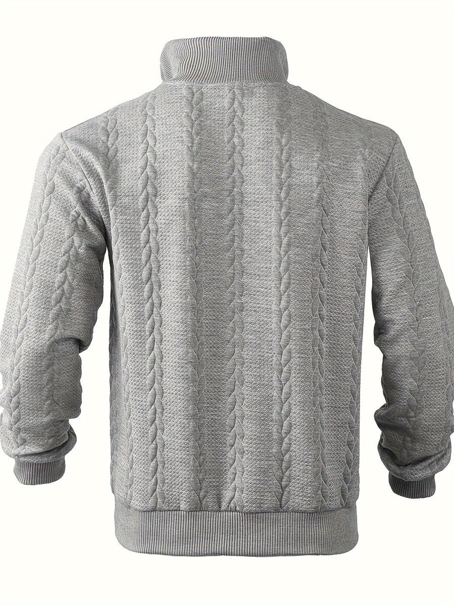 Laurent™ | Heritage-Inspired Knit Zip Sweater